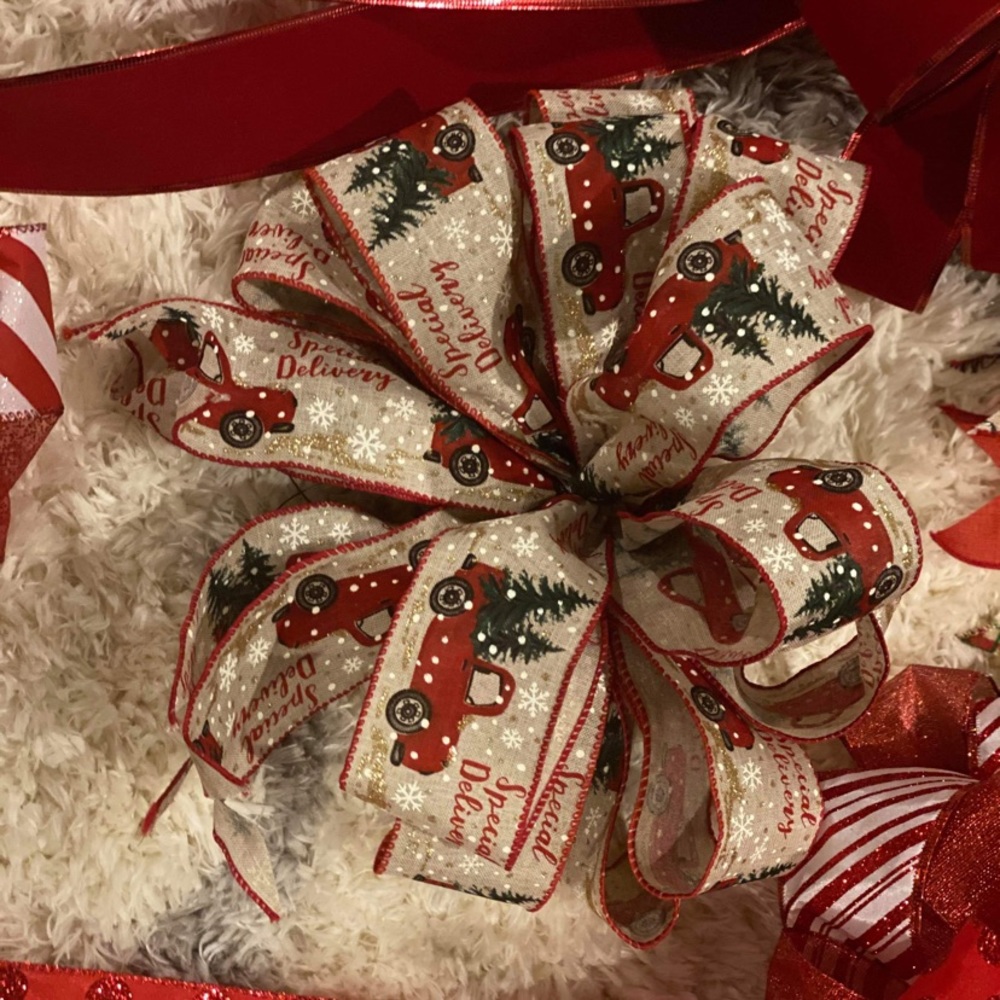 Handmade Christmas bow